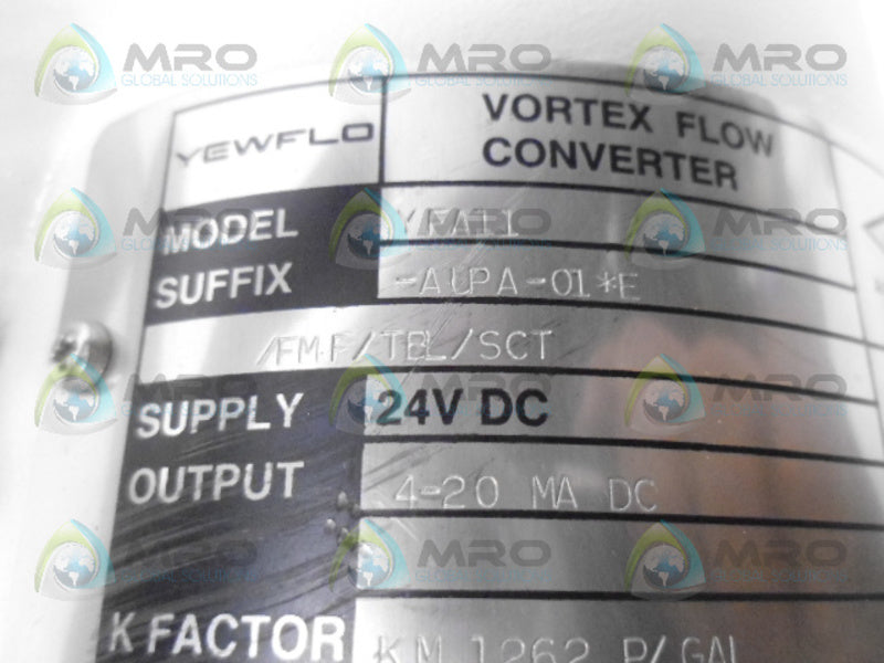YOKOGAWA YEWFLO YFA11-AUPA-01*E/FMF/TBL/SCT VORTEX FLOW CONVERTER *NEW NO BOX*