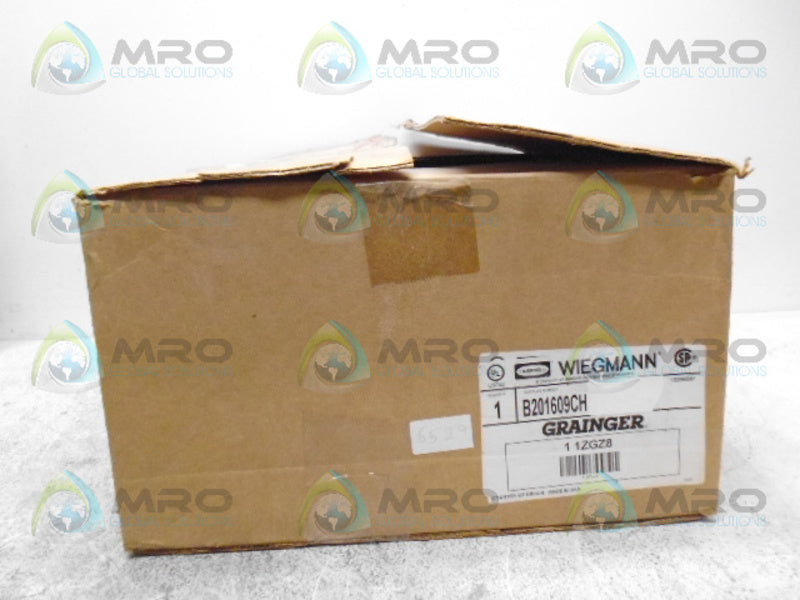 HUBBELL WIEGMANN B201609CH ENCLOSURE *NEW IN BOX*