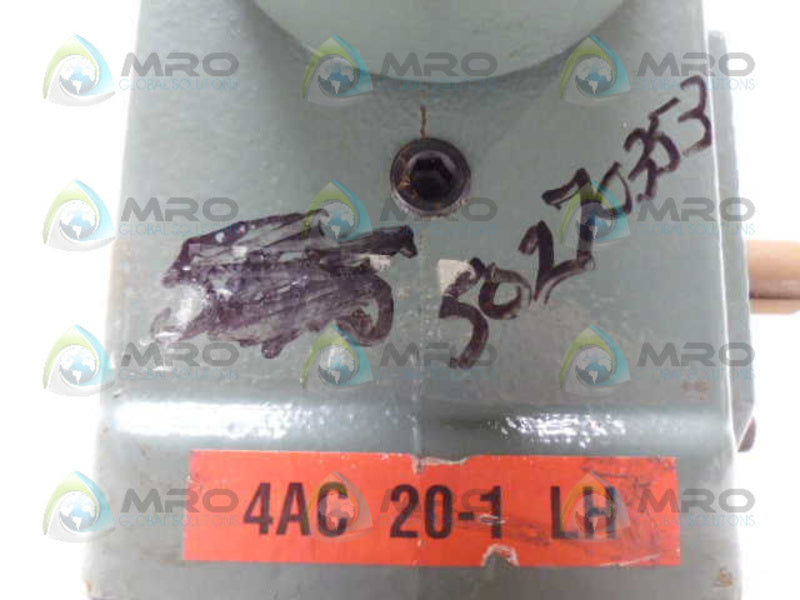 HYTROL 4A 4AC20-1LH GEAR REDUCER 20:1 *NEW NO BOX*