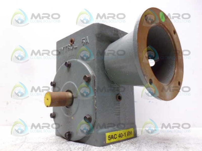 HYTROL 5A 5AC40-1RH GEAR REDUCER 40:1 *NEW NO BOX*