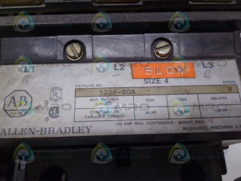 ALLEN BRADLEY 520F-EOA SER. B STARTER *USED*
