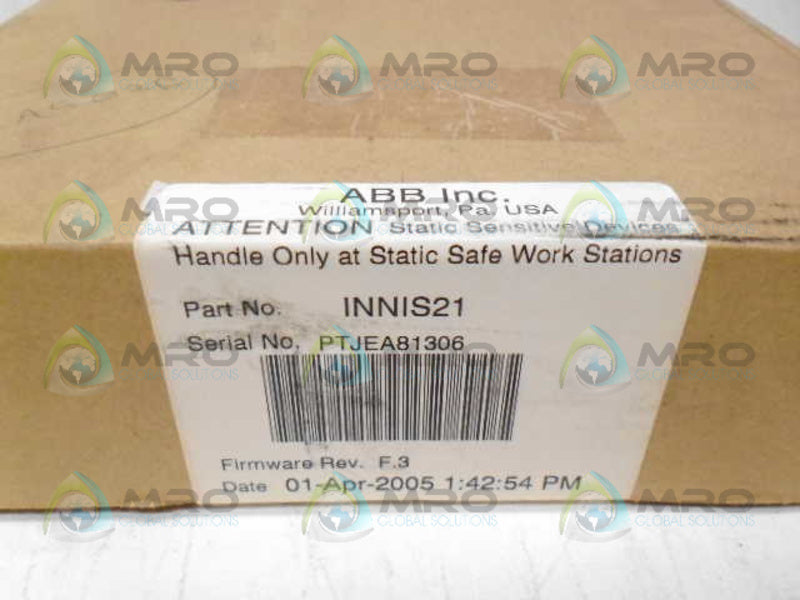 ABB INNIS21 * FACTORY SEALED *