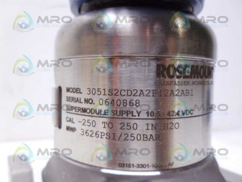ROSEMOUNT 3051S2CD2A2F12A2AB1 PRESSURE TRANSMITTER *NEW IN BOX*