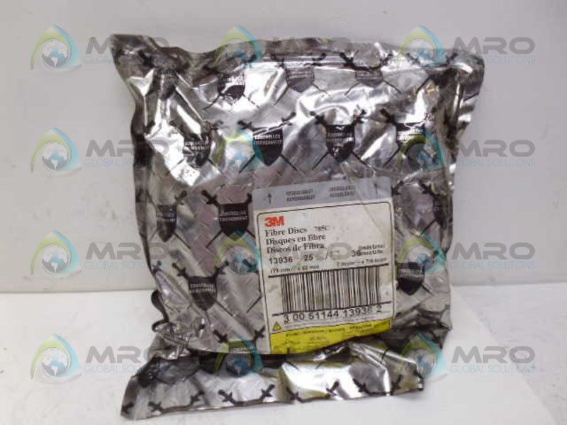 3M 13936 785C FIBRE DISCS (PKG OF 25) * NEW IN FACTORY BAG *