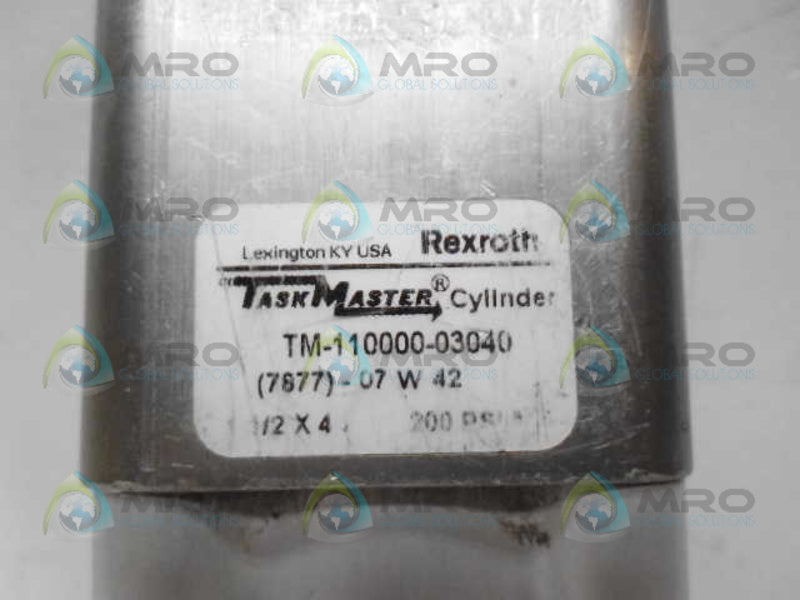 REXROTH TM-110000-03040 PNEUMATIC CYLINDER 1-1/2x4 *USED*
