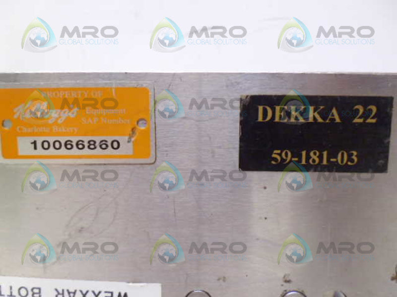 DEKKA 22 TAPE HEAD SYSTEM *USED*