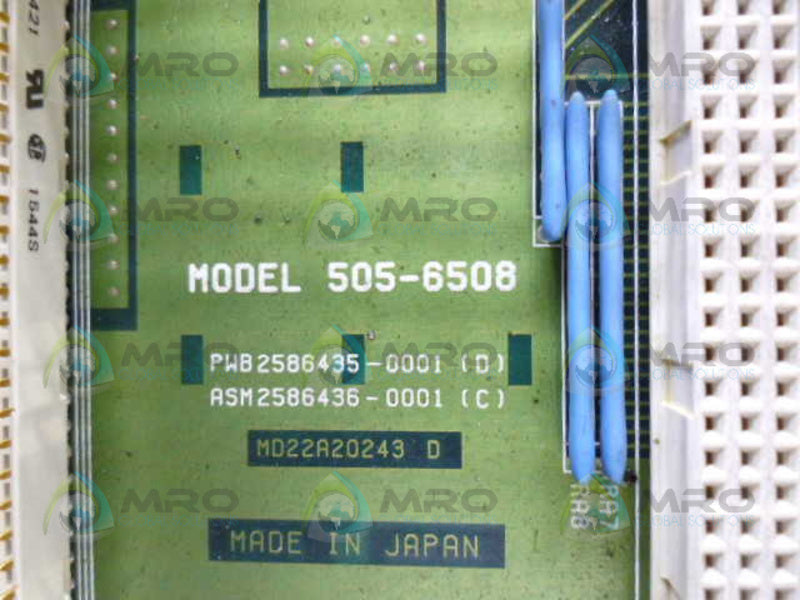 SIEMENS 505-6508 8-SLOT I/O RACK (AS PICTURED) *USED*