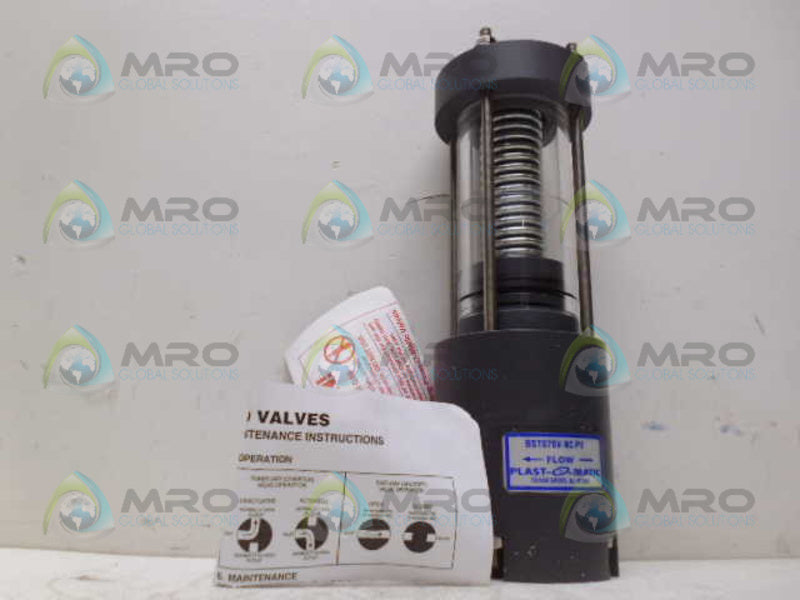 PLAST-O-MATIC BST075V-NC-PV PVC SHUTOFF VALVE 3/4" *NEW IN BOX*