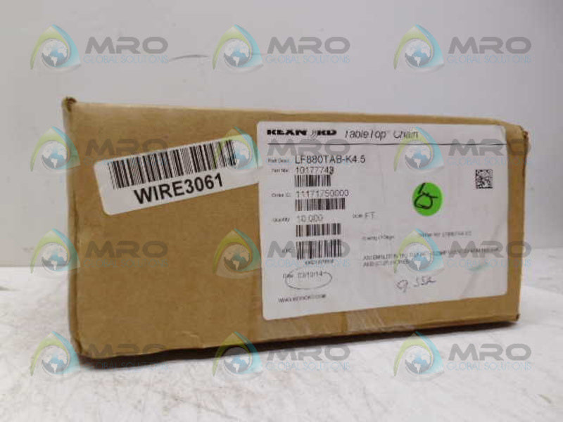 REXNORD 10177743 LF880TAB-K4.5 TABLETOP CHAIN 10FT *FACTORY SEALED*
