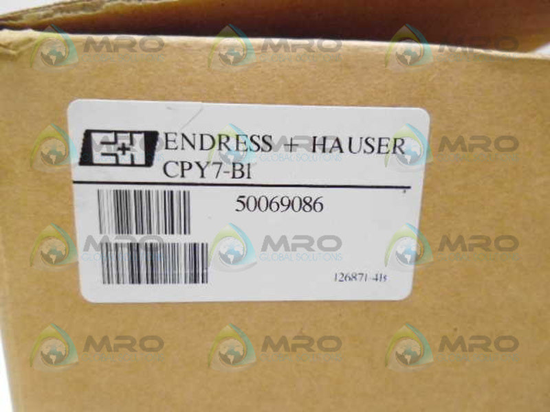 ENDRESS+HAUSER CPY7-B1 ELEKTROLYTGEFAESS *NEW IN BOX*