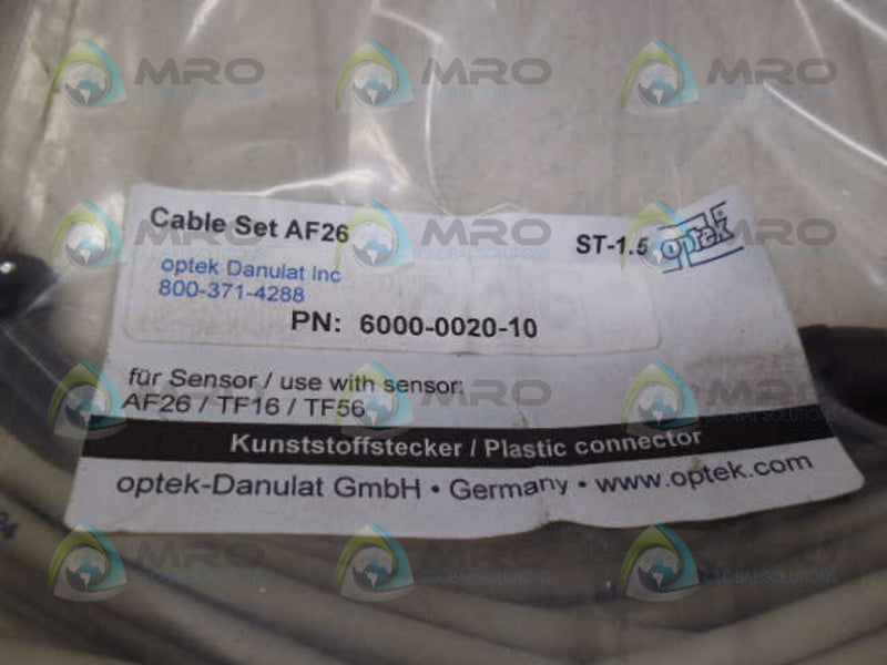 OPTEK 6000-0020-10 AF26 CABLE SET *NEW NO BOX*