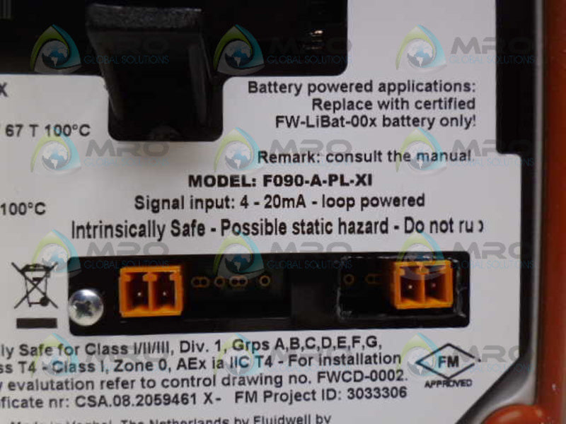 FLUIDWELL F090-A-PL-XI LOOP POWERED INDICATOR *NEW NO BOX*