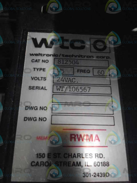 WTC 812504 WT500 *USED*
