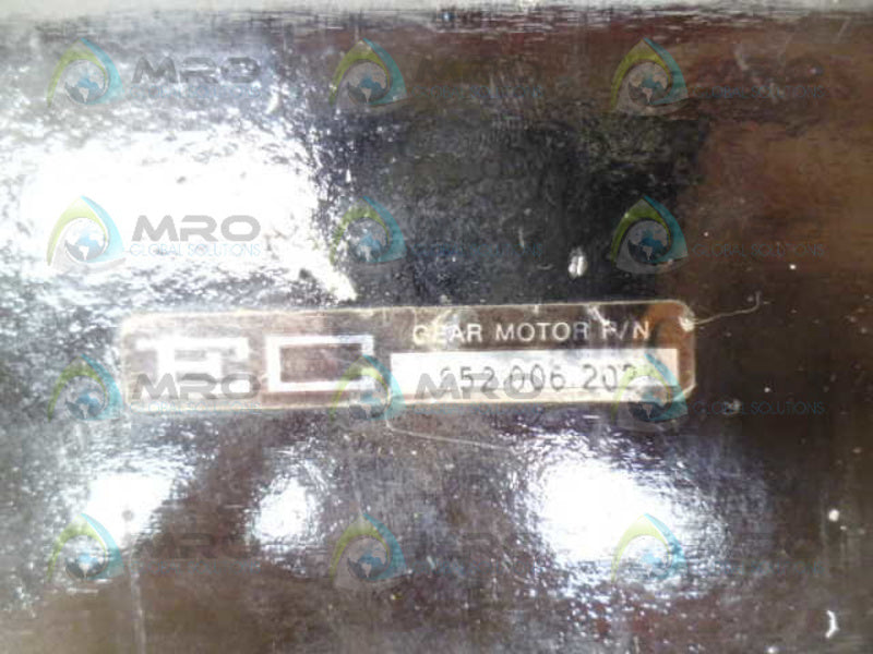 EC 652006202 GEAR MOTOR *USED*