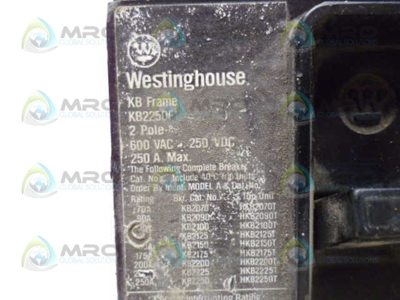 WESTINGHOUSE KB2200 CIRCUIT BREAKER *USED*