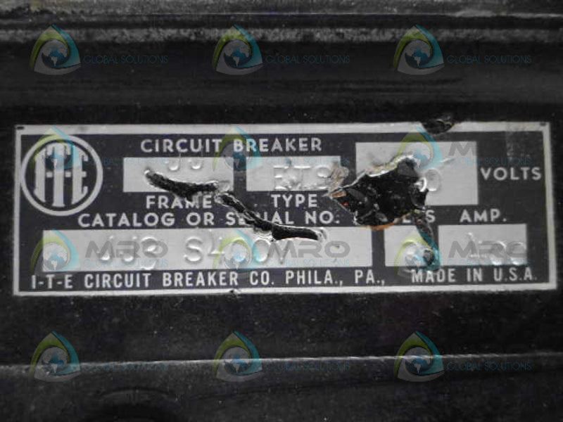 ITE JJ3-S400V CIRCUIT BREAKER *USED*