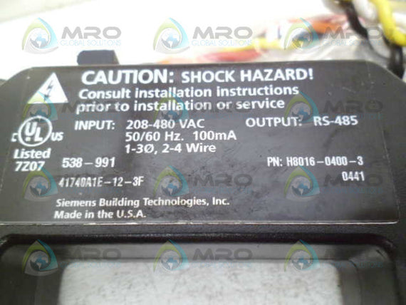 SIEMENS 538-991 ELECTRIC SERIES DIGITAL ENERGY MONITOR *NEW IN BOX*