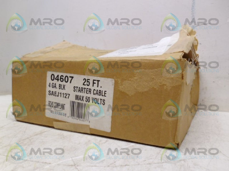INDUSTRIAL MRO PART# 04607 4GAB1K SAEJ1127 25' STARTER CABLE *NEW IN BOX*