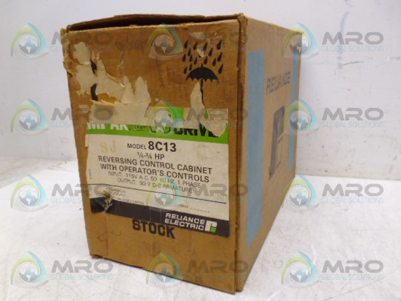 RELIANCE ELECTRIC 8C13 1/4-3/4 REVERSING CONTROL CABINET *NEW IN BOX*