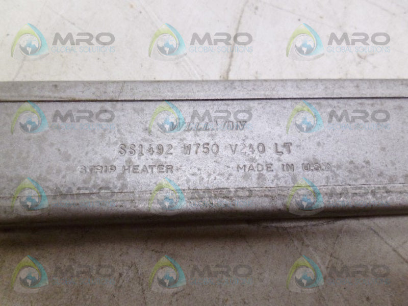 WELLMAN SS1492 W750 V240 LT STRIP HEATER *NEW NO BOX*