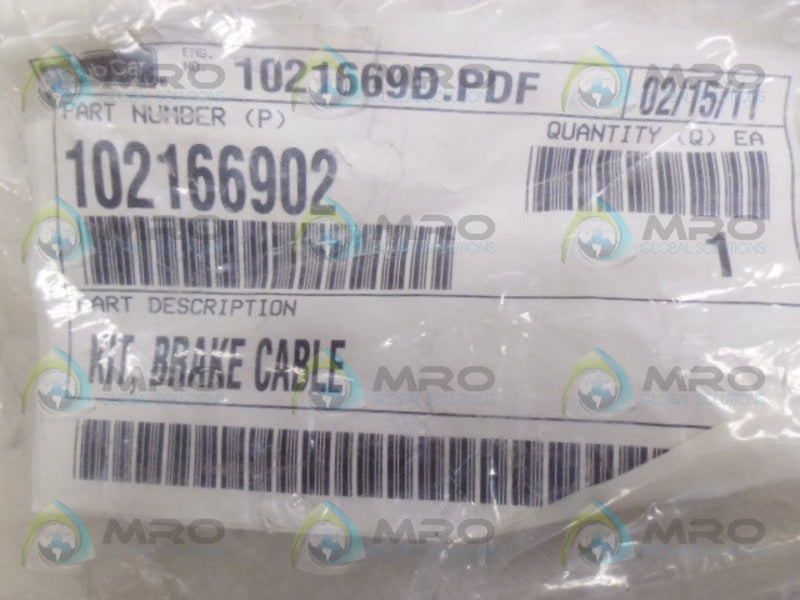 CLUBCAR 102166902 BRAKE CABLE KIT *NEW IN FACTORY BAG*
