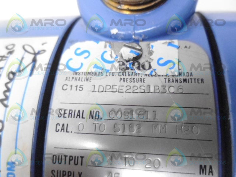 ROSEMOUNT 1151DP5E2251B3C6 TRANSMITTER *USED*