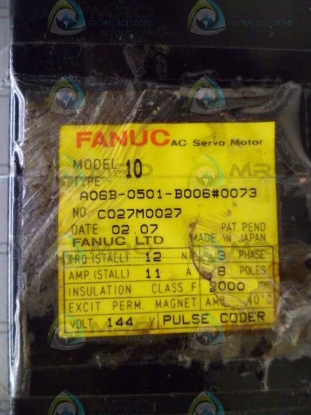 FANUC A06B-0501-B006#0073 AC SERVO MOTOR *USED*