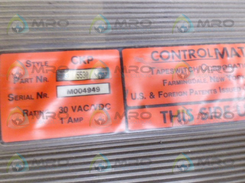 TAPESWITCH CKP 5530 CONTROLMAT 30X48 *USED*