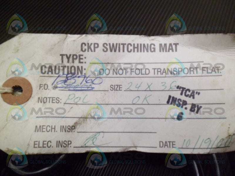 TAPESWITCH CKP CONTROLMAT 24X36 *USED*