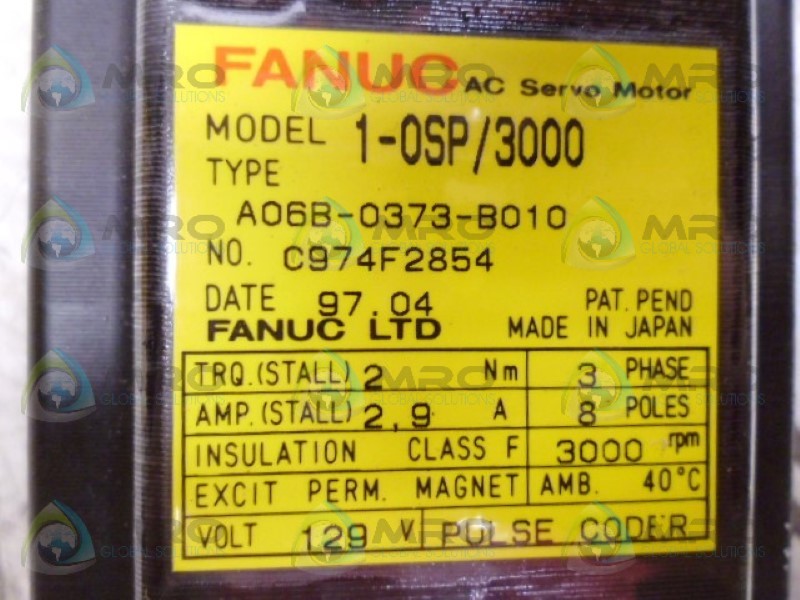 FANUC A06B-0373-B010 AC SERVO MOTOR *NEW IN BOX*