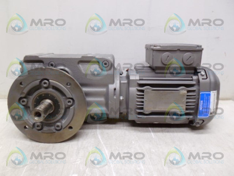 SEW EURODRIVE KF37DRS71M4/DH RATIO 35.57 GEARMOTOR NSNP