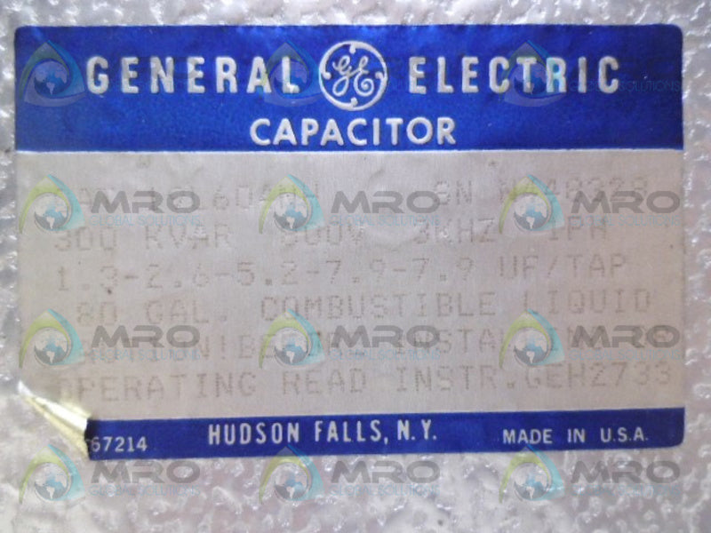 GENERAL ELECTRIC 19L604NH CAPACITOR NSNP