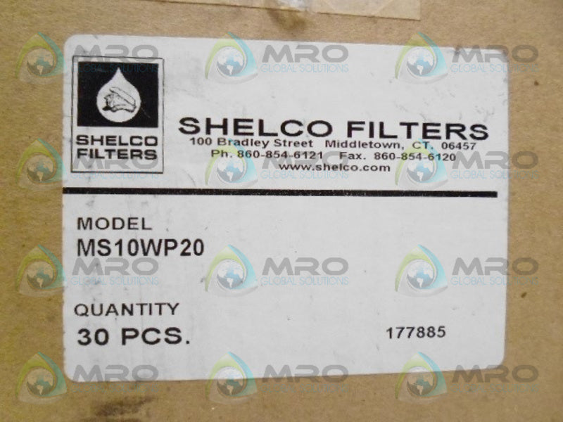 SHELCO FILTERS MS10WP20 FILTER (PKG. OF 30) NSMP
