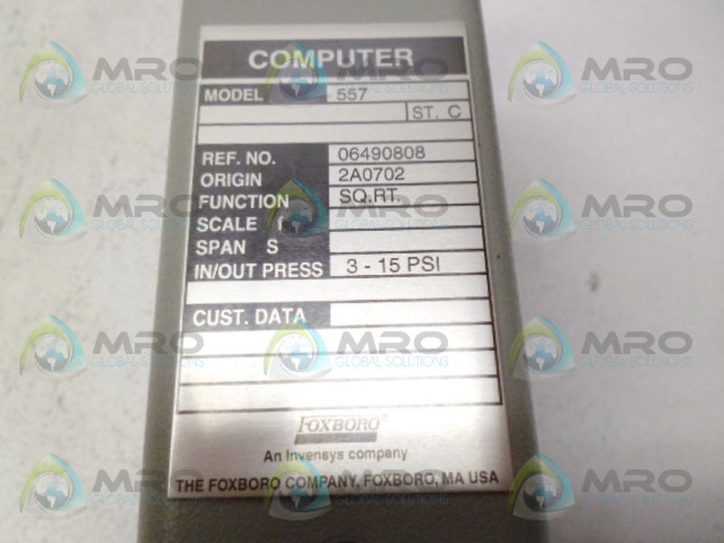 FOXBORO 557 CONTROLLER EXTRACTOR NSMP