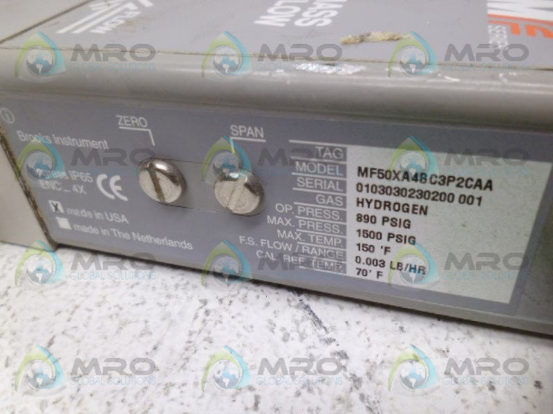 BROOKS MF50XA4BC3P2CAA MF SERIES ( AS PICTURED) UNMP
