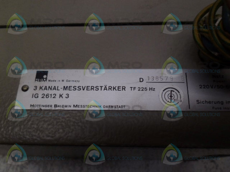 HBM IG2612K3 POWER SUPPLY UNMP