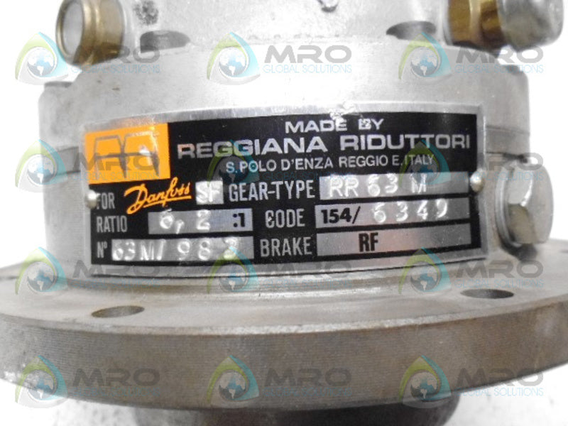 REGGIANA RIDUTTORI RR63M 63MM/983 RATIO 6.2:1 NSNP