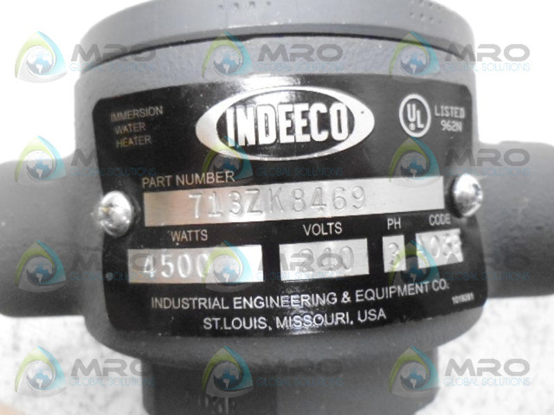 INDEECO 7132ZK8469 IMMERSION WATER HEATER NSNP