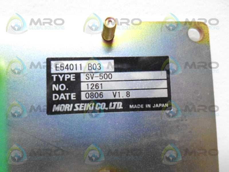 MORI SEIKO SV-500 OPERATION CONTROL PANEL NSNP