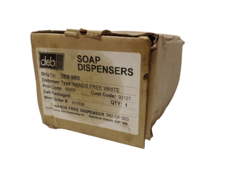 DEB 9500D HANDS FREE WHITE SOAP DISPENSER NSMP
