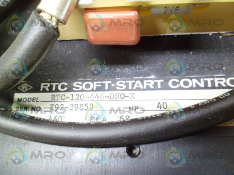 RTC RTC-120-446-DN0-X SOFT START CONTROL 40HP UNMP