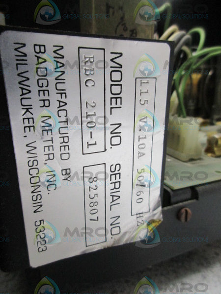 BADGER METER RBC210-1 CONTROLLER UNMP