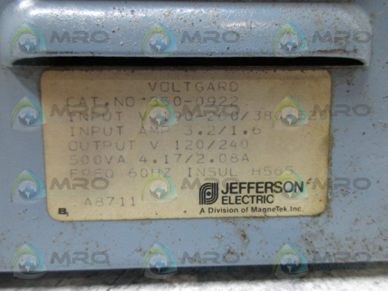 JEFFERSON ELECTRIC 350-0922 TRANSFORMER NSNP