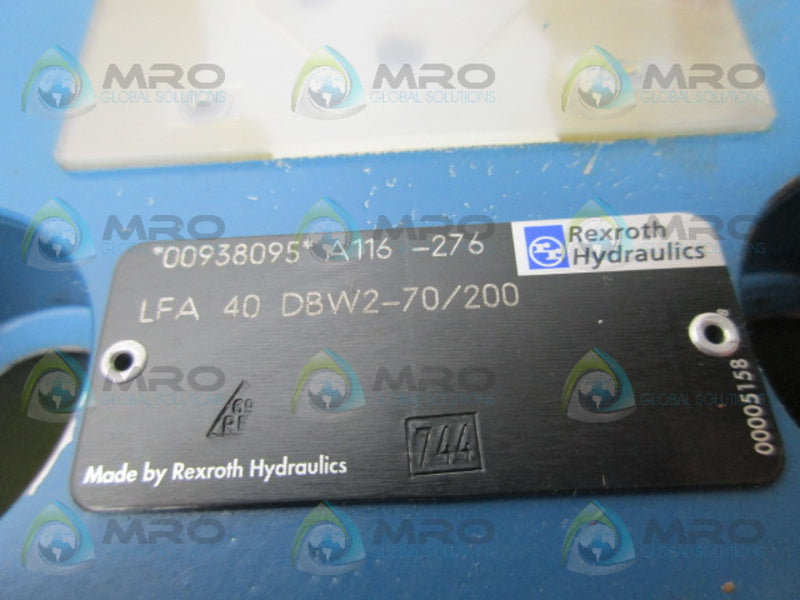 REXROTH LFA40DBW2-70/200 VALVE NSNP