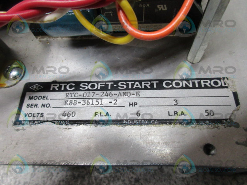 REULAND ELECTRIC RTC-017-246-AN0-E 3HP SOFT START CONTROL UNMP