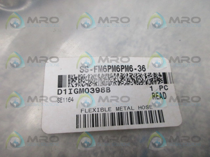 SWAGELOK SS-FM6PM6PM6-36 FLEXABLE METAL HOSE NSMP