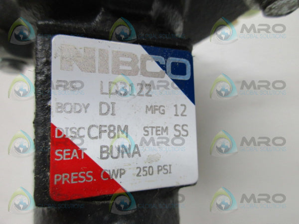 NIBCO LD3122 BUTTERFLY VALVE (AS PICTURED) NSNP
