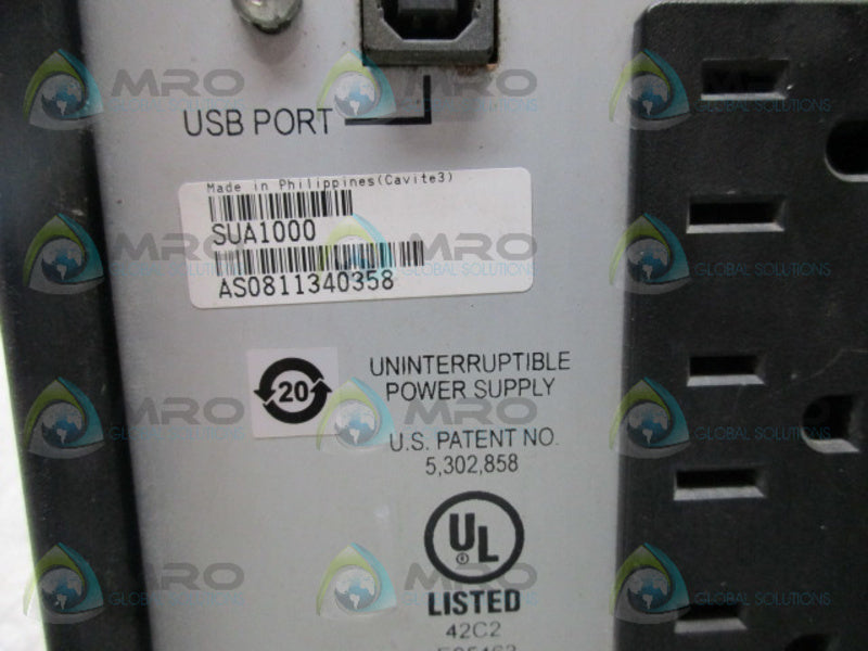 APC SUA1000 SMART UPS 1000 POWER SUPPLY UNMP