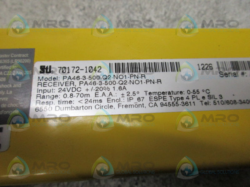 STI PA46-3-500-Q2-N01-PN-R RECEIVER (AS IS) UNMP
