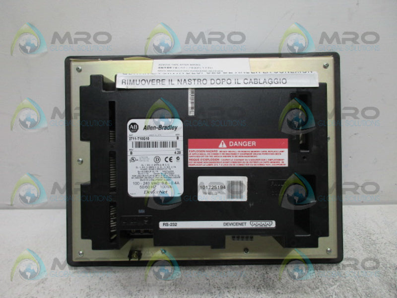 INDUSTRIAL SPARE PART 2711-T10G10 SER B FRN: 4.20 NSNP